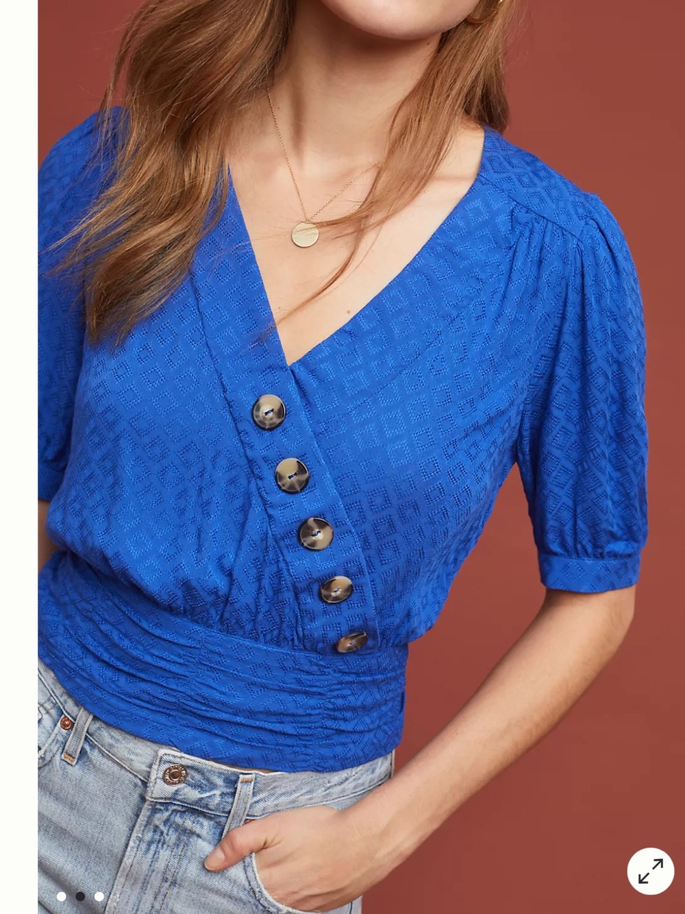 Maeve by Anthropologie Madelyn Wrap Top Size 4